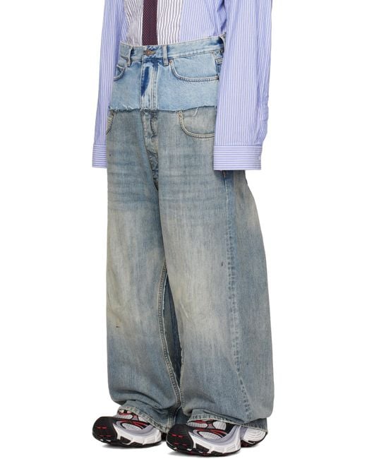 パンツ TOMOBALENCIAGA Cut Up Baggy Pants Balenciaga Cut-up baggy Pants in Black | Lyst