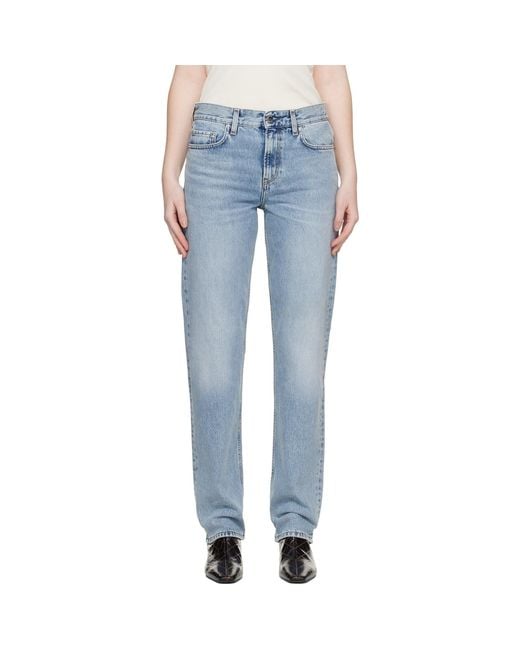 Totême Blue Low Straight Jeans