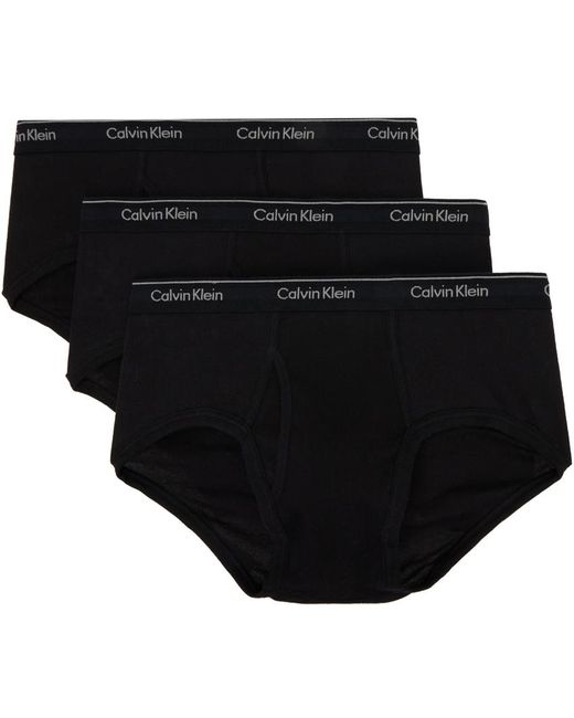 Calvin Klein Three-pack Black Classics Briefs for men