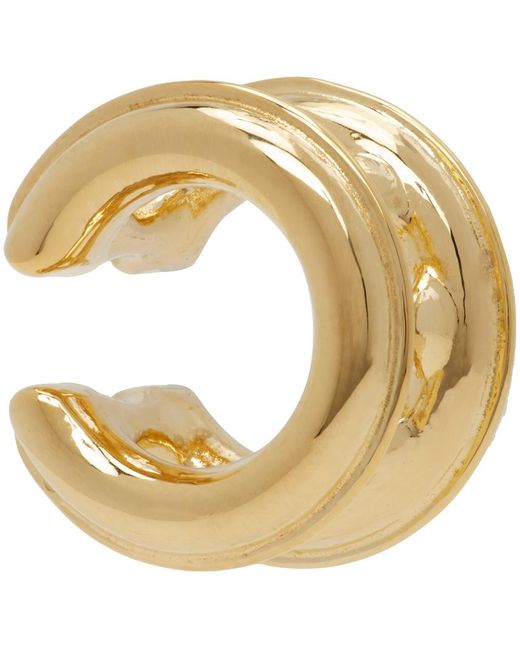 Bijou d'oreille unique de style bracelet de montre doré Bottega Veneta pour homme en coloris Metallic