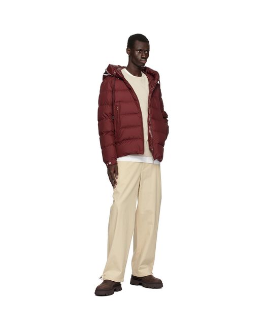 Moncler Red Cardere Short Down Jacket for men