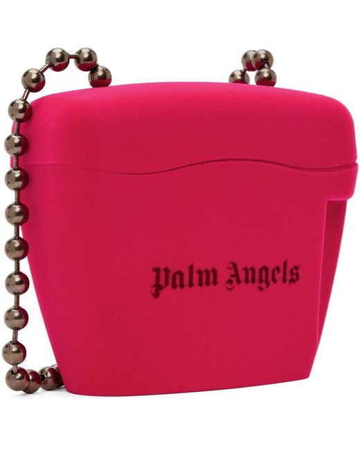 pink palm angels padlock bag