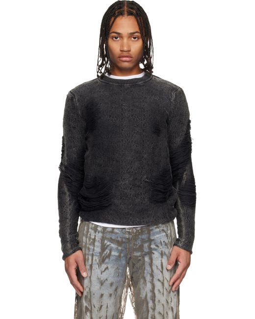 DIESEL Black K-Fjordi-Round Sweater for men