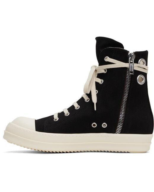 Rick Owens Black Hollywood Sneaks Sneakers for men