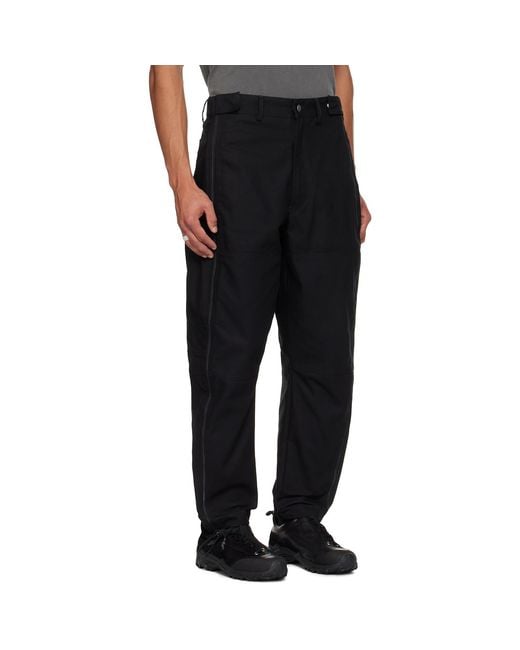 Mordecai Black Zipper Trousers for men