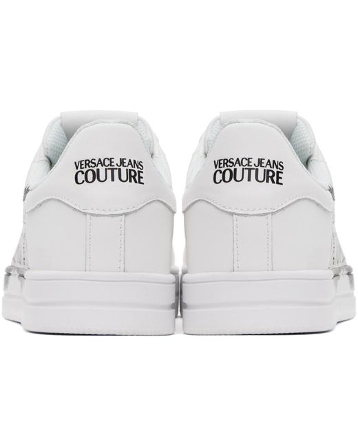 Versace White Couture Fondo Court Trainers for men