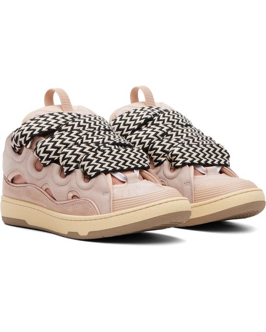 Lanvin Pink Curb Sneakers for men