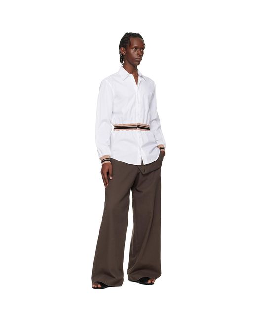 Dries Van Noten White Cotton Shirt for men