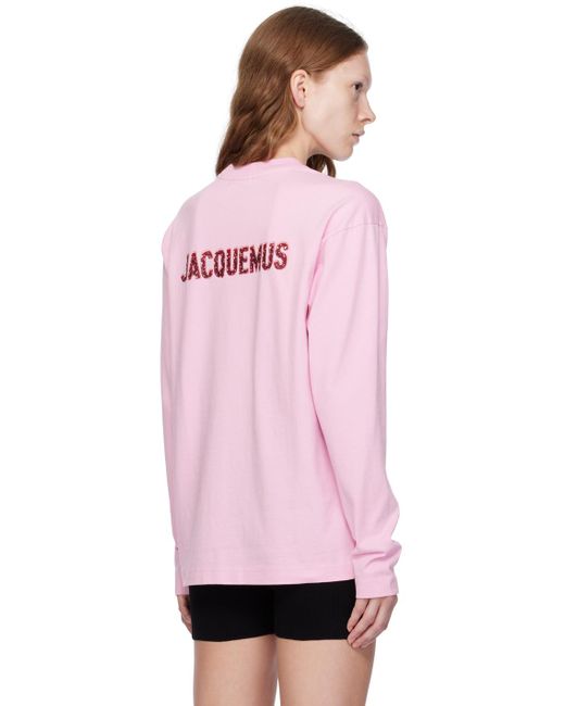 Jacquemus Pink Le Chouchou 'le T-shirt Pavane Manches Longues' Long Sleeve T-shirt
