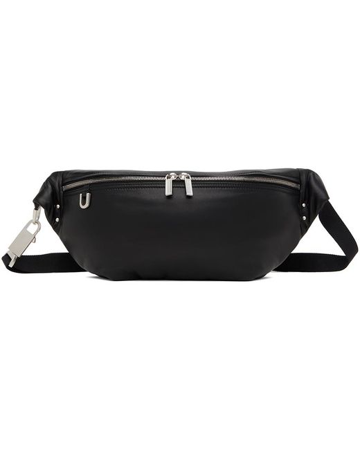 Rick Owens Black Peached Lambskin Pouch for men