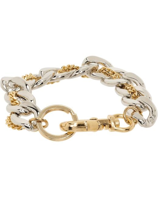 Sacai Metallic Thick Chain Anklet