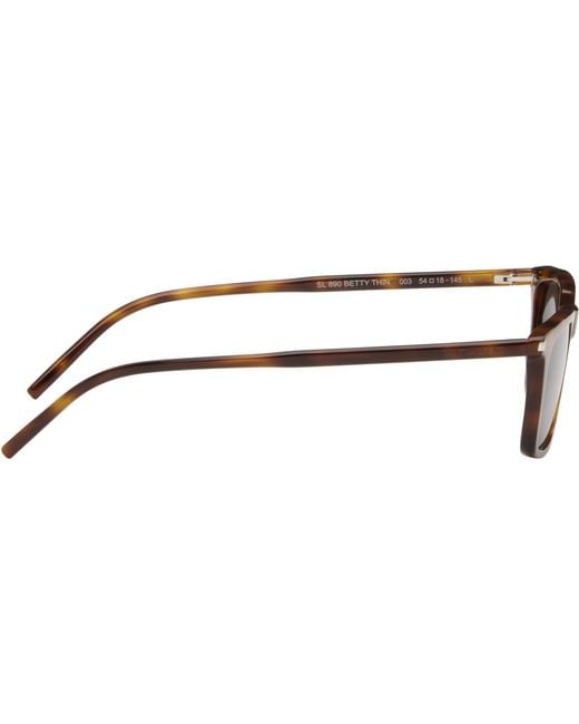 Saint Laurent Black Sl 890 Betty Thin Sunglasses
