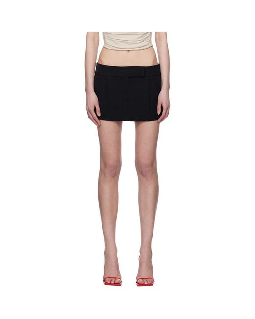 Alexander Wang Black Tailored Mini Skort