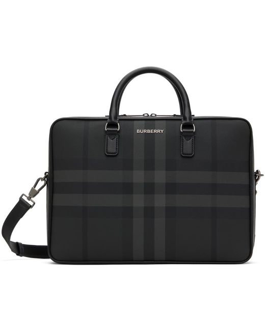 Burberry briefcase mens sale