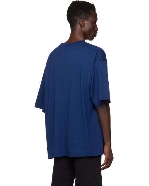 Dries Van Noten Blue Crewneck T-shirt for men