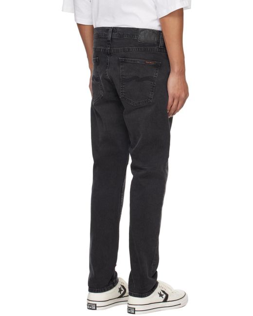 メンズ Nudie Jeans Lean Dean ジーンズ Black