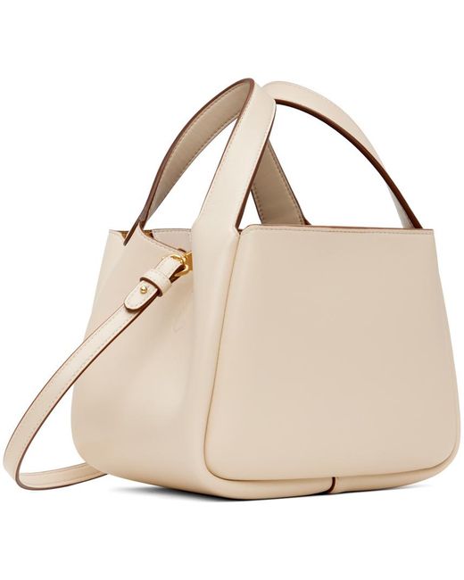 Stella McCartney Natural Off-white Alter Mat Bucket Bag