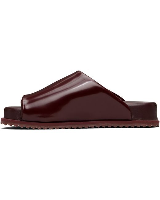 Yume Yume Black Burgundy Finn Slides for men