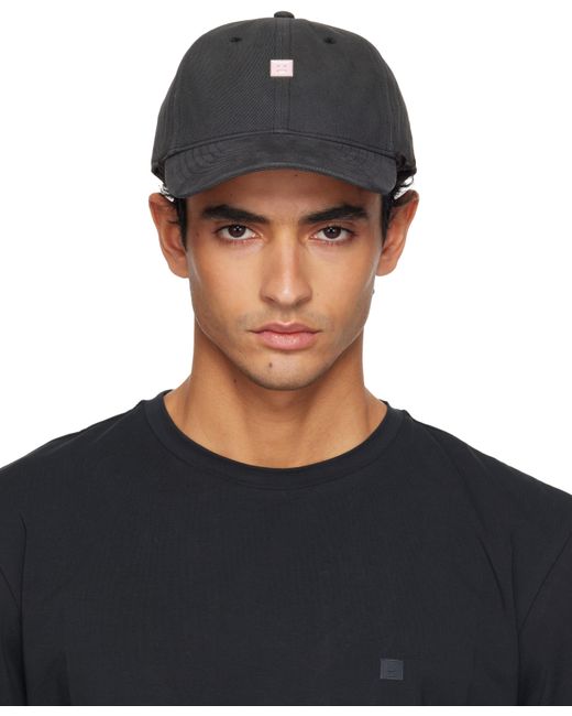 Acne Black Stud Cap for men
