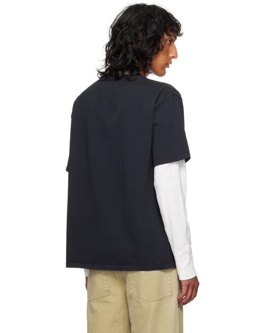 Rhude Black Script T-Shirt for men