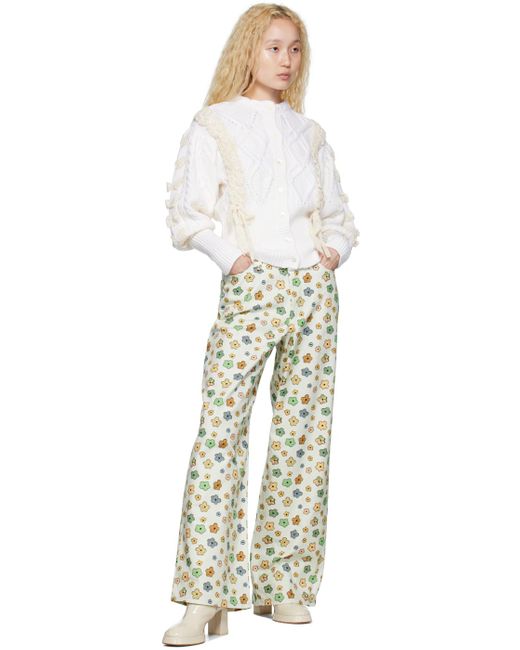 Shrimps Natural Off- Blanka Trousers