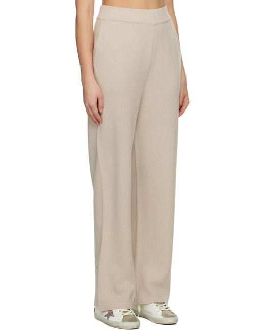 Golden Goose Deluxe Brand Natural Beige Patch Lounge Pants