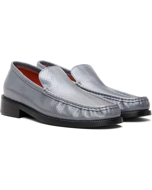 Acne Black Leather Loafers for men