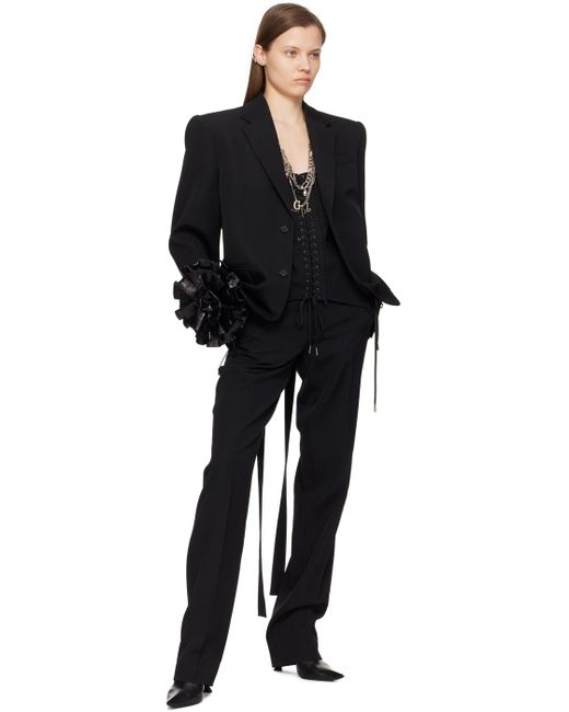 Veston de style corset noir Jean Paul Gaultier en coloris Black