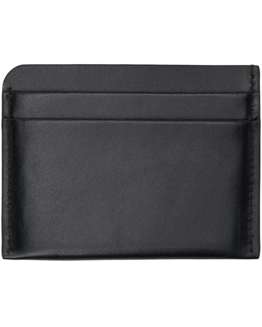 Dries Van Noten Black Leather Card Holder