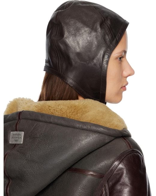 Acne Blue Lambskin Hat