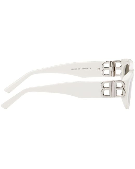 Balenciaga Black White Dynasty D-frame Sunglasses for men