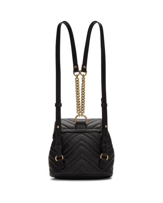 Gucci Black Mini GG Marmont 2.0 Backpack Lyst
