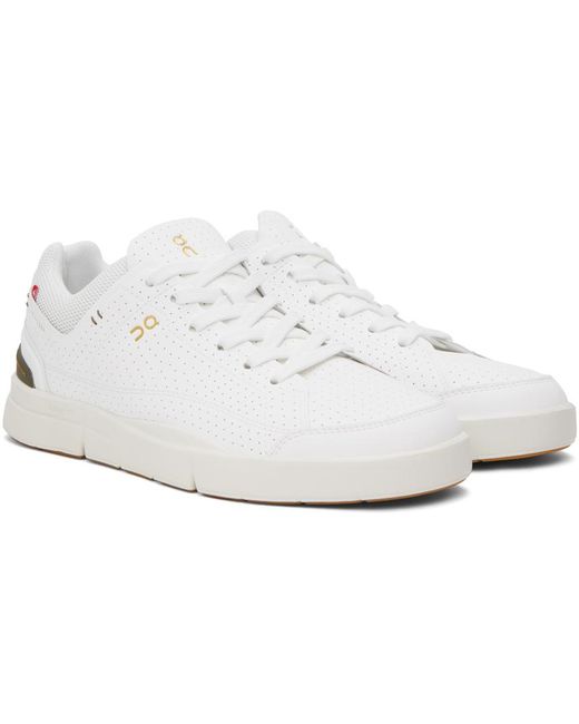 On Shoes Black White 'the Roger' Centre Court Sneakers for men