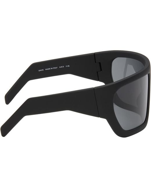 Rick Owens Black Davis Sunglasses