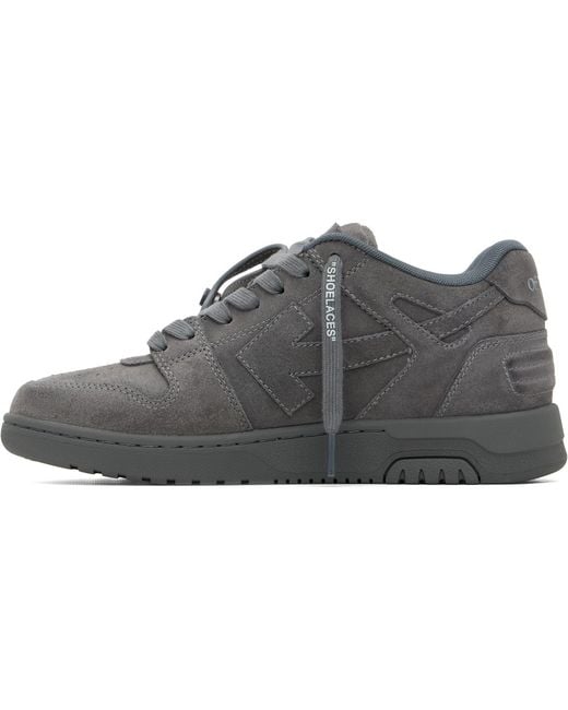 Off-White c/o Virgil Abloh Black Out Of Office For Walking Suede Sneakers for men