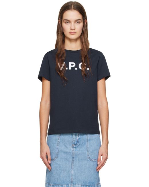 A.P.C. Black . Navy Vpc T-shirt