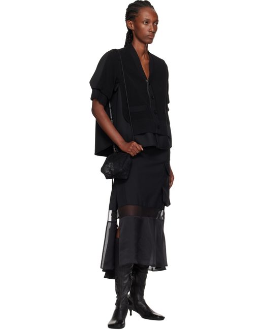 Yohji Yamamoto Black Clasp Pouch Bag