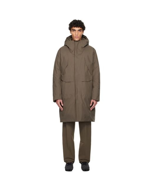 Veilance Brown Taupe Sorin Down Parka for men