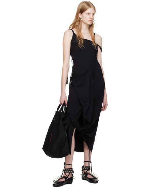 OTTOLINGER Black Multi-strap Midi Dress