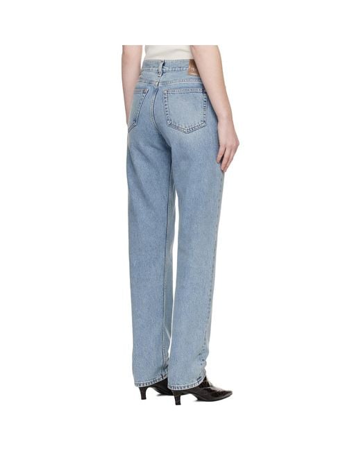 Totême Blue Low Straight Jeans