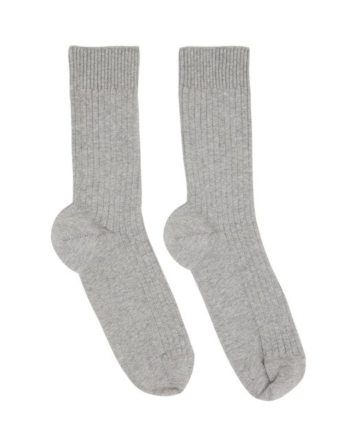 Baserange Black Three-Pack Cotton Rib Overankle Socks