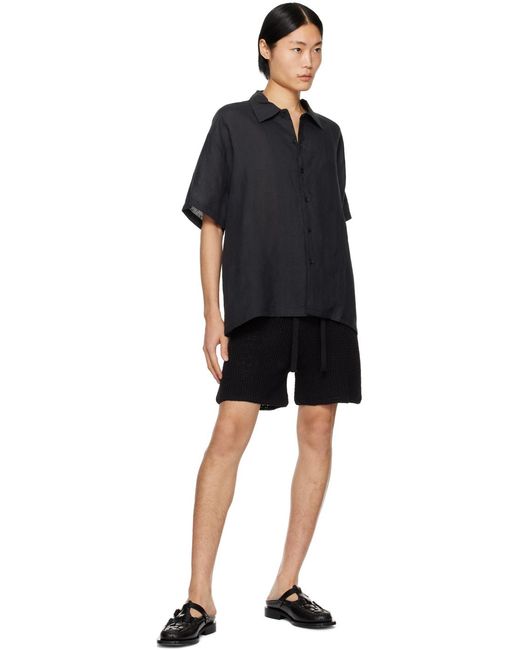 Short Noir À Cordon Coulissant Commas pour homme en coloris Black