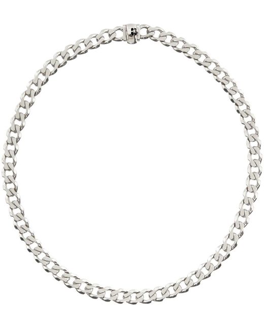 Emanuele Bicocchi Metallic Edge Chain Necklace for men