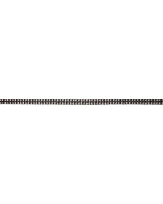 R13 Black Studded Skinny Belt