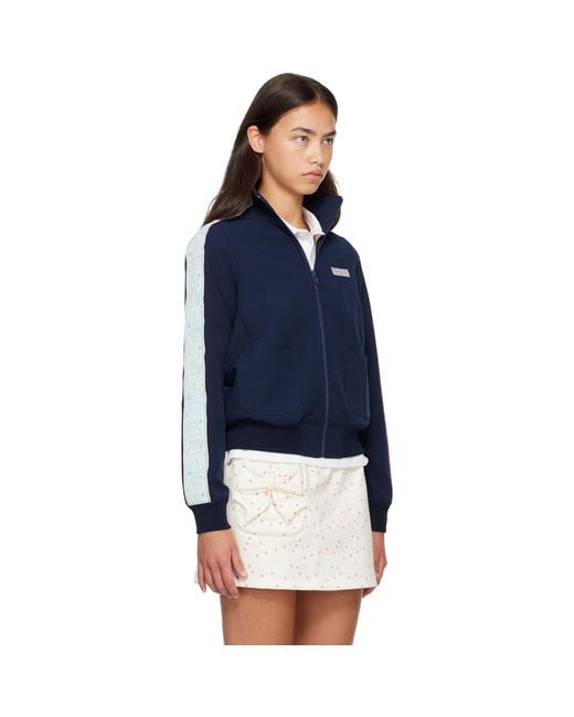 Sandy Liang Blue Lia Jacket