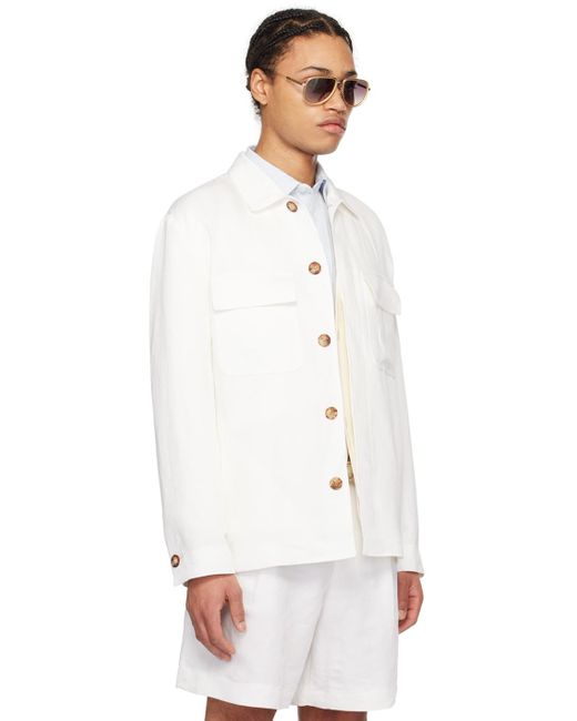 Blouson blanc à quatre poches Lardini pour homme en coloris White