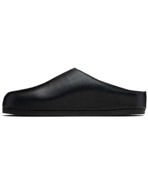 Studio Nicholson Black Wearing Slip-On Loafers