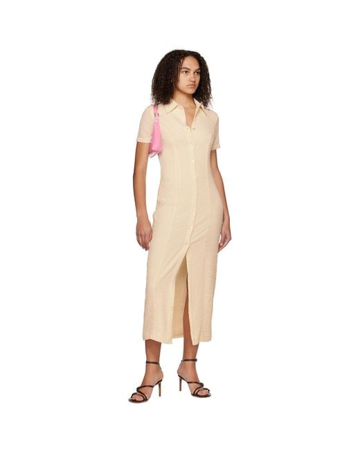 Third Form Black Off- Button Midi Dress