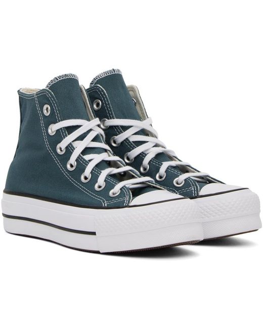 Converse Black Blue Chuck Taylor All Star Lift Sneakers