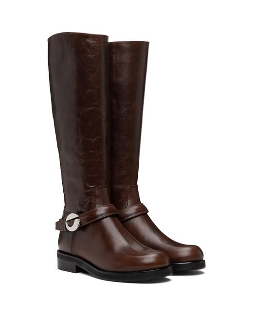Coperni Brown Belt Cavalier Tall Boots